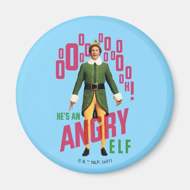 Buddy the Elf | Han är Arg Elf Magnet (Framsidan)