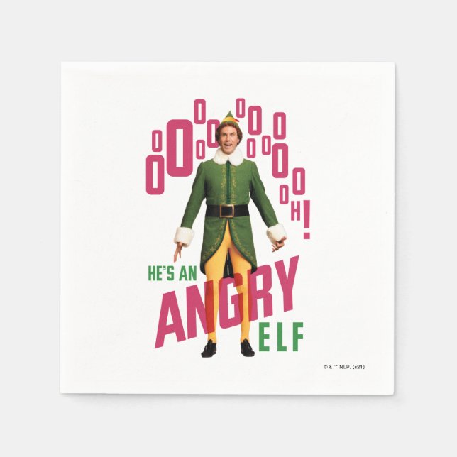 Buddy the Elf | Han är Arg Elf Pappersservett (Framsidan)