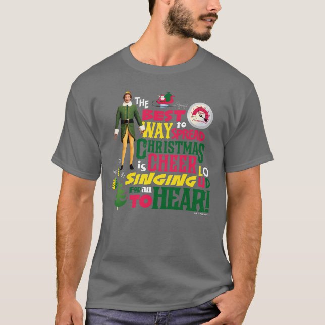 Buddy the Elf | Julost Graphic-citat T Shirt (Framsida)
