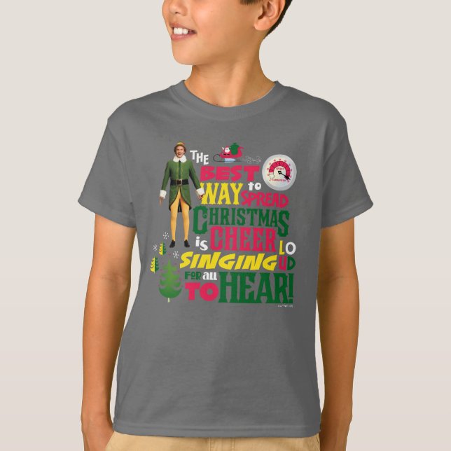 Buddy the Elf | Julost Graphic-citat T Shirt (Framsida)