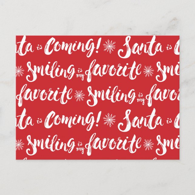 Buddy the Elf | Mjölk är min favorit Mönster Vykort (Framsida)