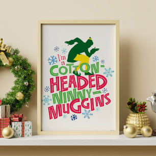 Buddy the Elf   Ninny-Muggins huvudbonad bomull Poster