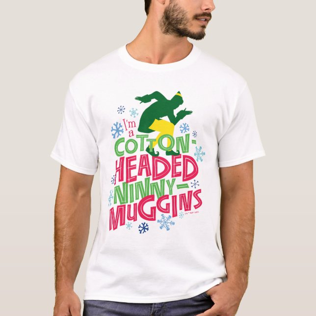Buddy the Elf | Ninny-Muggins huvudbonad bomull T Shirt (Framsida)