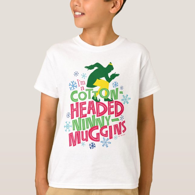 Buddy the Elf | Ninny-Muggins huvudbonad bomull T Shirt (Framsida)