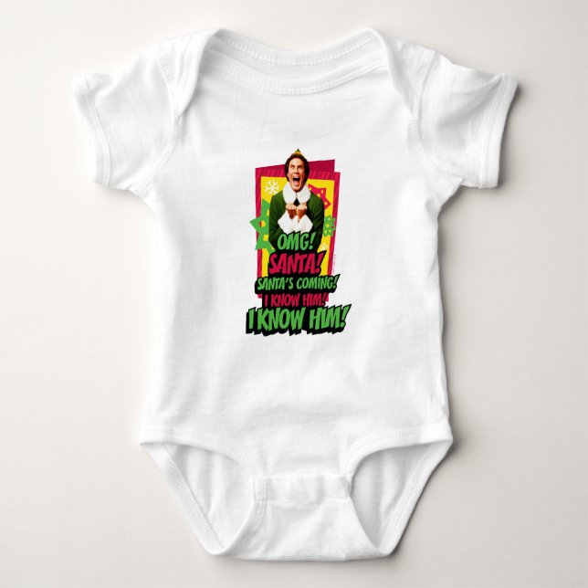 Buddy the Elf | OMG! Santa! T Shirt (Framsida)