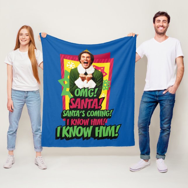 Buddy the Elf | OMG! Tomten! Fleecefilt (På plats)