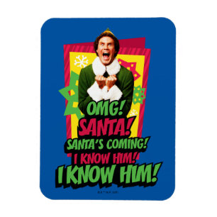 Buddy the Elf OMG! Tomten! Magnet