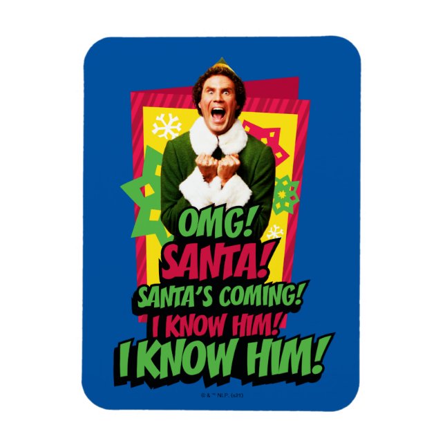 Buddy the Elf | OMG! Tomten! Magnet (Vertikal)