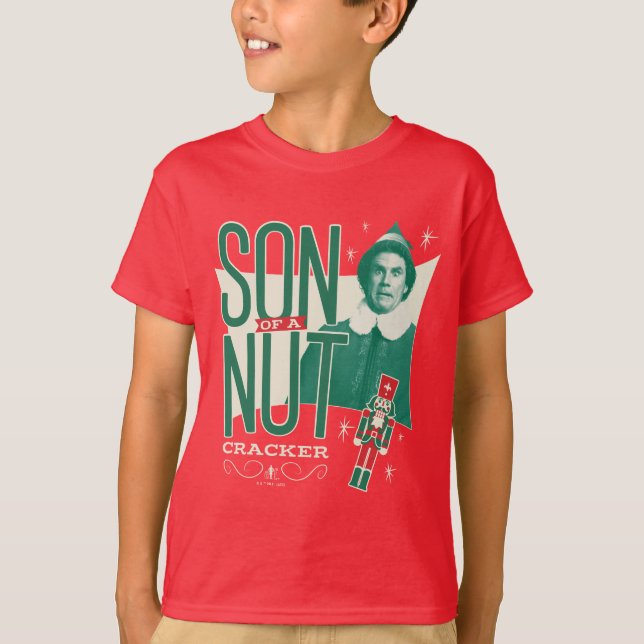 Buddy the Elf Son of a Nutcracker T Shirt (Framsida)