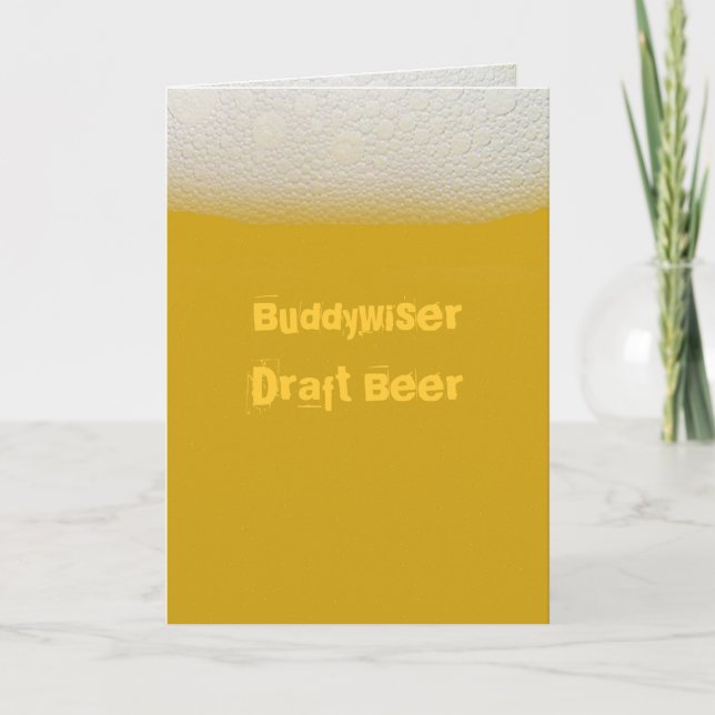 BuddywiserDraft Beer Kort (Framsida)