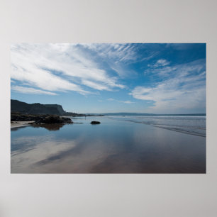 Bude strand Cornwall Poster