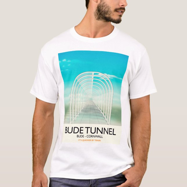 Bude Tunnel, Cornwall Parodi Resemålderi T Shirt (Framsida)