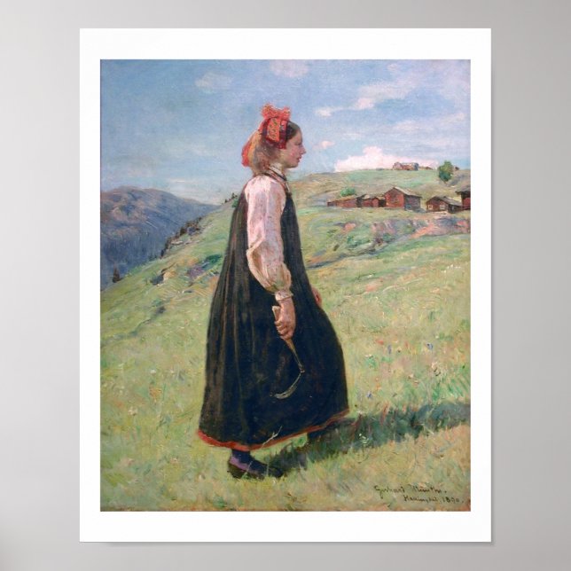 Budeia Norsk folkdräkt Poster (Framsidan)