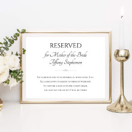 Budens mamma är jag i himlen för din Bröllop Poster