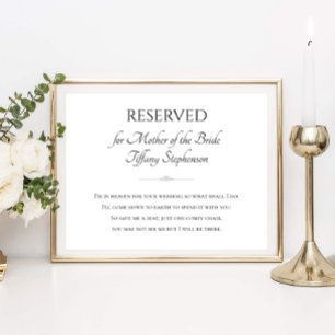 Budens mamma är jag i himlen för din Bröllop Poster