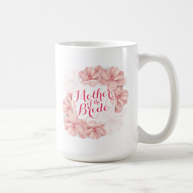 Budens mamma Blommigt Bröllop Classic Mugg (Höger)