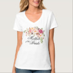 budens mamma blommigt t-shirt<br><div class="desc">Ta en titt på över 100 populära stilar av bröllop kläder från min verkstads "Bröllop Apparel"-samling!</div>