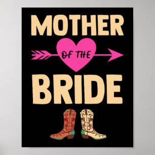 Budens mamma Bröllop Bachelorette Cowboy Bo Poster