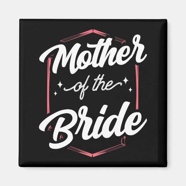 Budens mamma Bröllop Bachelorette Party cut Magnet (Framsidan)