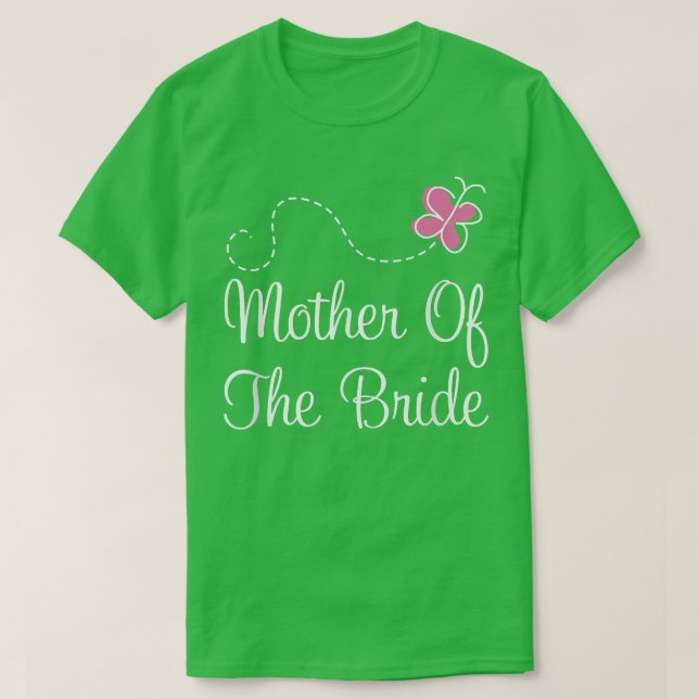 Budens mamma Bröllop Brudens sida Gift T Shirt (Design framsida)