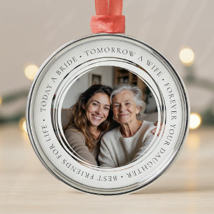 Budens mamma Bröllop - fotopaken Julgransprydnad Metall