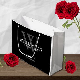 Budens mamma Bröllop Gift Monogram Elegant