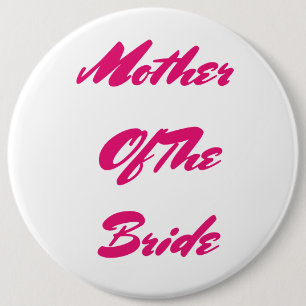 Budens mamma Bröllop Gift Rosa Girly Knapp