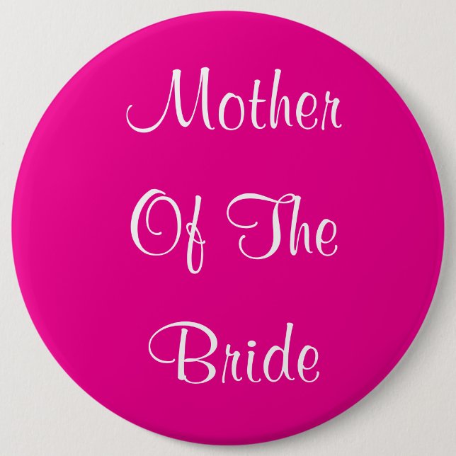 Budens mamma Bröllop Simple Gift Rosa Knapp (Framsida)