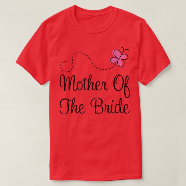 Budens mamma Bröllop Tee Brudens sida (Design framsida)