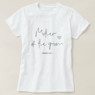 Budens mamma bröllopsfest och hjärta t shirt