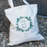 Budens mamma, Bröllopsfesten Teal Greenery Tygkasse<br><div class="desc">Vackert tårgirighet gör en elegant påstående för din bröllopsfest tote bags. Du kan anpassa dig till din information och ändra ordalydelsen till kostym för ditt evenemang.</div>
