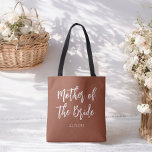 Budens mamma Brown White Bröllop Tygkasse<br><div class="desc">Budens mamma Brown Bröllop Tote Bag Bra för Bröllop,  Brudens sida,  Bachelor Party Rehearsal Dinner. Ta en titt på fler produkter med den här designen i samlingen nedan.</div>