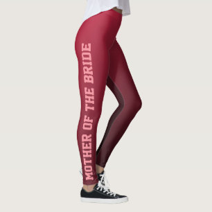 budens mamma Burgundy Ombre Mode Leggings