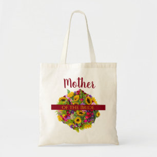 Budens mamma Colorful Blommigt Bouquet Tygkasse