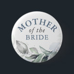 Budens mamma - Elegant Grey Guld Löv Knapp<br><div class="desc">Vattenfärgad löv,  grön och dammig möhippa för blå blad,  bröllopsknappar</div>