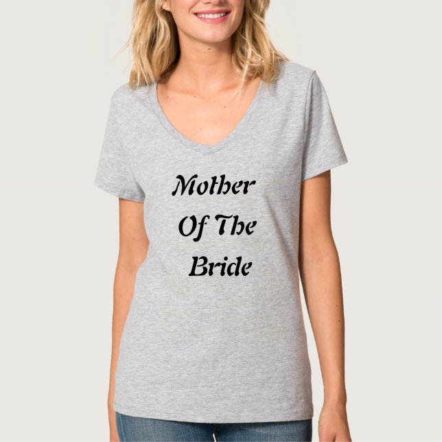 Budens mamma Elegant Simple Bröllop Gift T Shirt (Framsida)