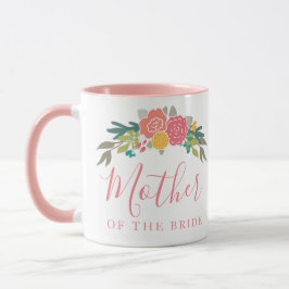 Budens mamma eller Groom Rosa ros Bouquet Mugg