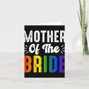 Budens mamma Gay Lesbisk Bröllop LGBT Pride Kort