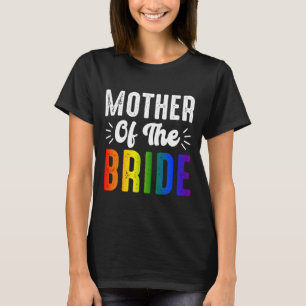 Budens mamma Gay Lesbisk Bröllop LGBT Pride T Shirt