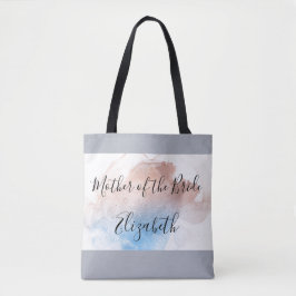 Budens mamma Gift Rosa Blue Grått Elegant Tygkasse
