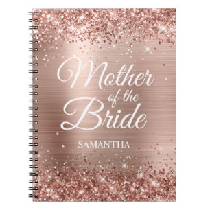 Budens mamma Glittery Ro Gold Foil Anteckningsbok