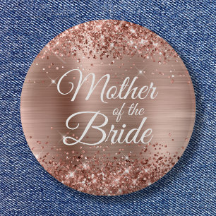 Budens mamma Glittery Ro Gold Foil Knapp