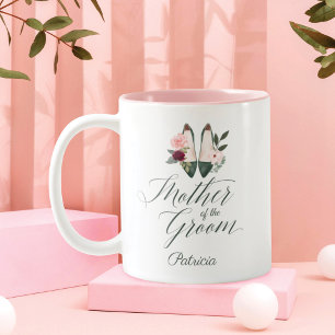 Budens mamma Högklackar för Blommigt av vattenfä Två-Tonad Mugg