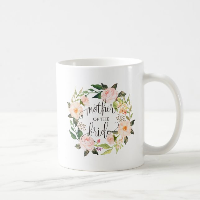 budens mamma, Kalligrafi, Blommigt Utandning 2 Kaffemugg (Höger)