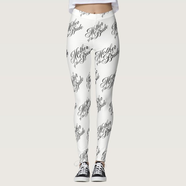 Budens mamma Leggings - Svartvit (Framsida)