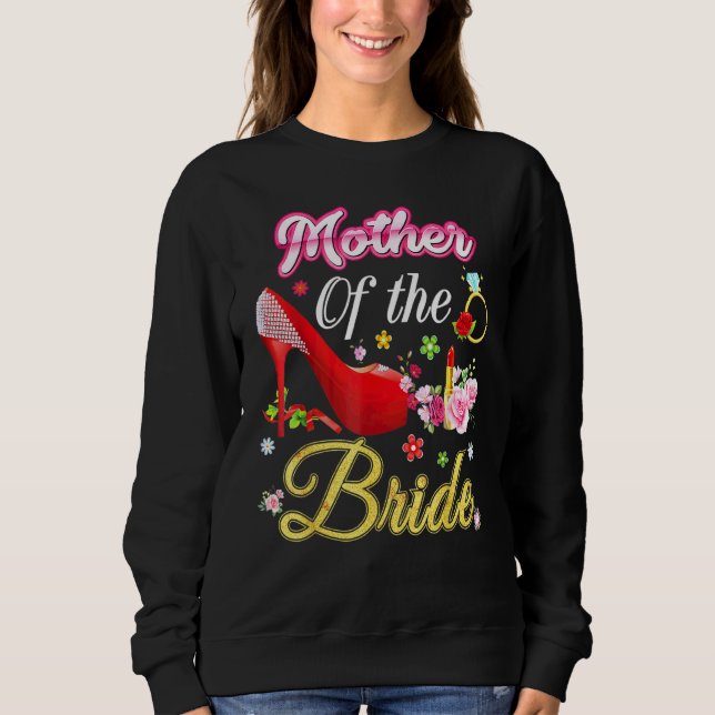 Budens mamma Lycklig Bröllop Flower Rosa Shoe T Shirt (Framsida)