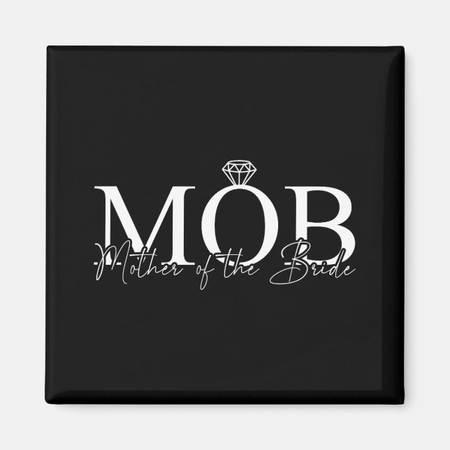 Budens mamma Mobster Bröllop Mamma Mamma Cute Brid Magnet (Framsidan)