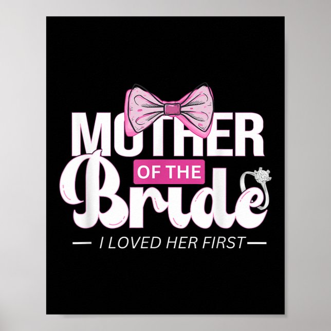 Budens mamma Mobster Bröllop Mamma Mamma Cute Brid Poster (Framsidan)