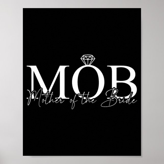 Budens mamma Mobster Bröllop Mamma Mamma Cute Brid Poster (Framsidan)