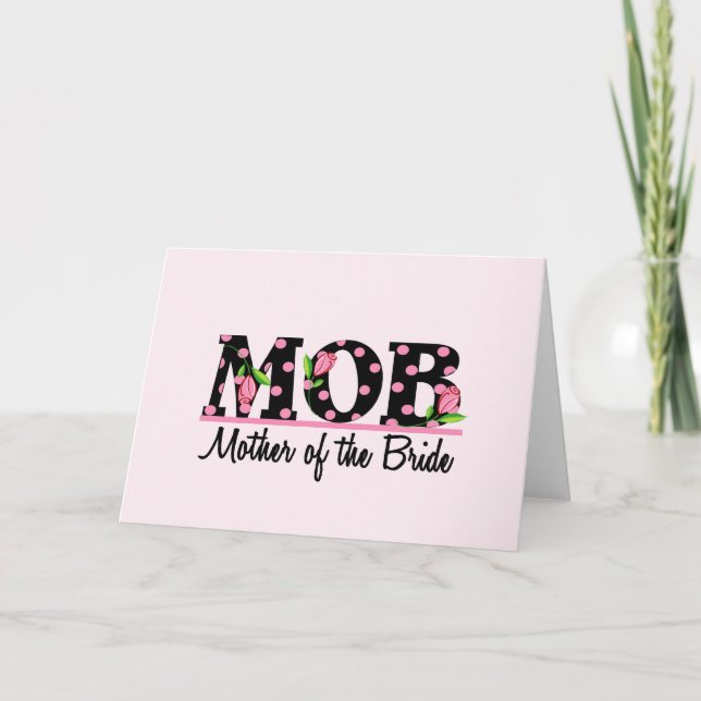 Budens mamma (MOD) Tulip Lettering Kort (Framsida)